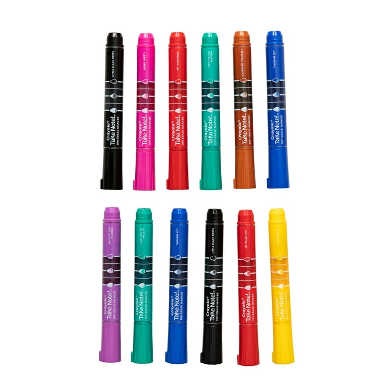 Crayola Take Note Dry Erase Markers 12ct