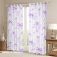thumbnail image 2 of Castle Fairy Cartoon Bow Knot Black Out Curtains for Girls Teens,Love Heart Print Curtains Pack Of 2 (42X63 Each),Dreamy Princess Bedroom Curtains,Geometric Stripes Bedroom Decor, 2 of 6