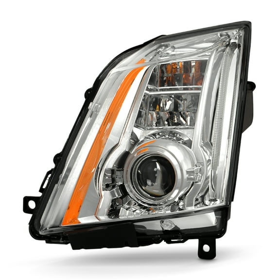 AKKON - Fits 2008-2014 Cadillac CTS LED Running [HID/Xenon] w/ AFS Projector Chrome Headlight Driver Left Side Replacement