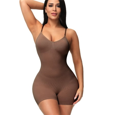 

Outfmvch Women Sexy Shaping Waist Tights Slim One-Piece Belly Body Shapewear Bra Padding Jumper Women