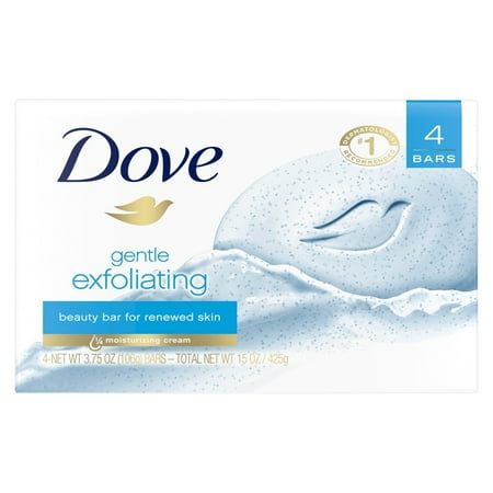 Dove More Moisturizing Than Bar Soap Gentle Exfoliating Beauty Bar For Softer And Smoother Skin --