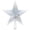 Blue, variant on Clearance Christmas Decor - 1PC Christmas Tree Topper Star, Flashing 5‑Point Star Tree Top Ornament with Warm White LED Lights, Plug‑in Clear Acrylic Star for Christmas Tree Holiday Home Decoration