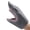 Gray, variant on Movable Jaw Vinyls Fish Hand Puppet Soft Stuffed Toy For Interactive Storytelling Birthday Christmas Gift Preschool Play