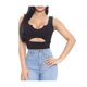 thumbnail image 1 of Txlixc Chaleco de verano femenino, blusa sin mangas de cuello u de color sólido Txlixc moda, 1 of 4