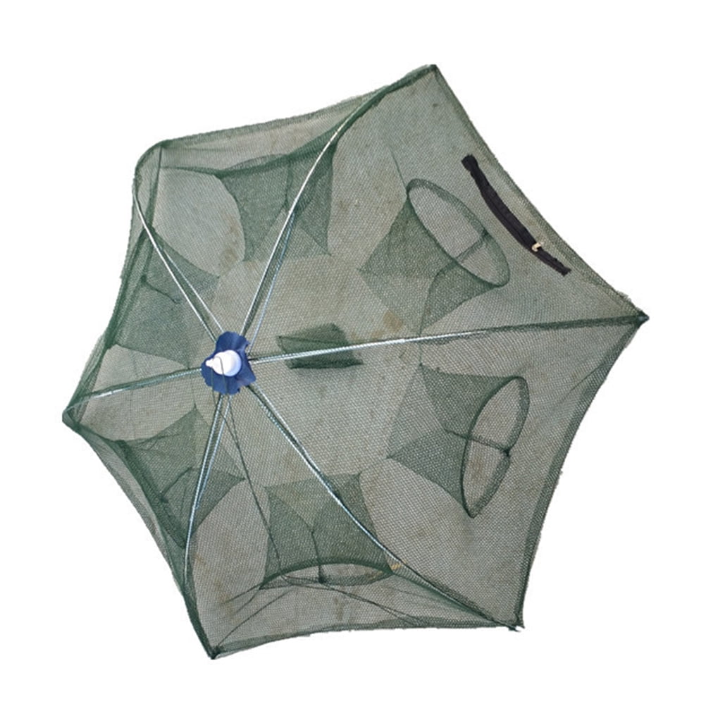 Noa Store Upgraded Fishing Bait Foldable Net Trap Cast Dip Cage Crab Fish Minnow Crawdad Shrimp