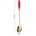 thumbnail image 2 of Coffee spoon Ice Teaspoons Stainless Steel Flatware Set,Spoon for Mixing, Cocktail Stirring, Milkshake, Latte, 2 of 3