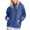 Blue, variant on Lenago Plain Hoodies For Women, Sweatshirts Casual Long Sleeve Solid Color Women Hoodie, Fashionable Loose Women Hoodies Pullover,Hooded Sweatshirt With Front Pocket Lightweight Tops & Blouses US4-12