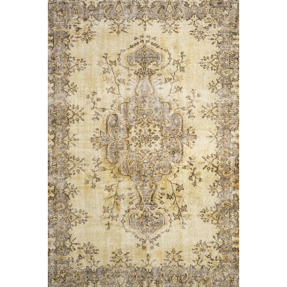 Brown Oriental Area Rugs for Living Room Washable Rugs Boho Moroccan Area Rug Soft Neutral Geometric Bohemian Carpet Distressed Indoor Rug for Bedroom Dining Room Office Foldable Nonslip Rug