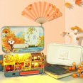thumbnail image 4 of DIY casa de miniatura casa de Arce paisaje arte artesanía para cumpleaños/ de San Valentín juguete yotijar Casa de muñecas artesanal, 4 of 8