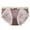 Wine, variant on KHONTS Lace Underwear for Women Floral Lace Trim Panties Mesh Hipster High Waist Briefs Stretch Breathable Underwear M
