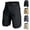 #03 Black, variant on Mens Multi Zipper Cargo Pockets Outdoor Shorts Waterproof Quick Dry Ripstop Elastic Waist No Belt Pants Loose Fit Hiking Fishing Daily Bottoms, #03 Gray, 4XL