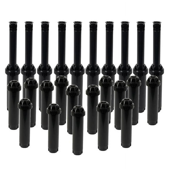 (25) Rain Bird US-415VAN 4" UNI-Spray Series Pop-up Spray Head Adjustable 0-360 Degree Variable Arc Nozzle 15' 4" Pop-Up Irrigation Sprinkler