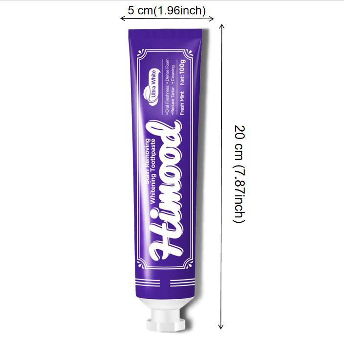 Himood 6PCS Whitening Toothpaste Plant Extract Gentle,Anti-inflammatory and Soothing Without Fluoride, Refreshing Mint Flavor, Suitable for Adults 3.53OZ