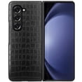 thumbnail image 2 of For Samsung Galaxy Z Fold 6 Case Vegan Leather Croc Design Hard Snap On Cover, 2 of 3