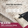 thumbnail image 4 of Womens Winter Leather Touchscreen Texting Warm Driving Lambskin Gloves 100% Pure, 4 of 7