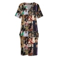 thumbnail image 3 of Vestido holgado con bolsillos para mujer elegante vestido de fiesta para mujer verano, 3 of 6