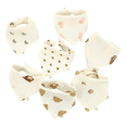 thumbnail image 1 of 7pzs Baberos Impermeable Para Bebe,bandana Algodon Unisex Xtellar beige, 1 of 3