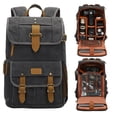 thumbnail image 2 of Sac à Dos Batik Imperméable pour Appareil Photo Reflex avec Port USB pour Ordinateur Portable 17 Pouces Sac pour Appareil Photo Homme pour Canon Nikon Sac pour Objectif Reflex Kaki, 2 of 6