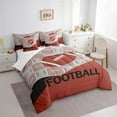 thumbnail image 4 of Feelyou Cartoon Rugby Sports Twin Bedding Sets 7-Piece, Est Soccer Sleep Repeat Bedding Comforter Set, Teens Kids Girls Teens Reversible Sheet Sets, Lightweight Room Decor, 4 of 8