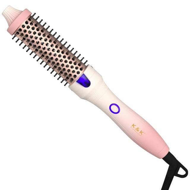 Cepillo rizador térmico K&K, 3,2 cm, cerámica, turmalina iónica