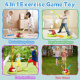 thumbnail image 2 of 4-in-1 Musical Jump, Target Toss, Launcher & Baseball Toys Set with Remote Control for Kids Ages 3+ Gifts, 2 of 7