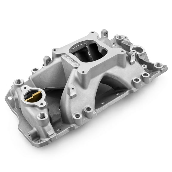 Speedmaster 1-147-082 Compatible with Chevy SBC 350 EFI 1957-95 Inj Ports HiRise Aluminum Intake Manifold [Satin]