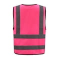 thumbnail image 3 of Chaleco de Seguridad Reflectante de Alta Visibilidad AYKRM Rosa XS-8XL, 3 of 5