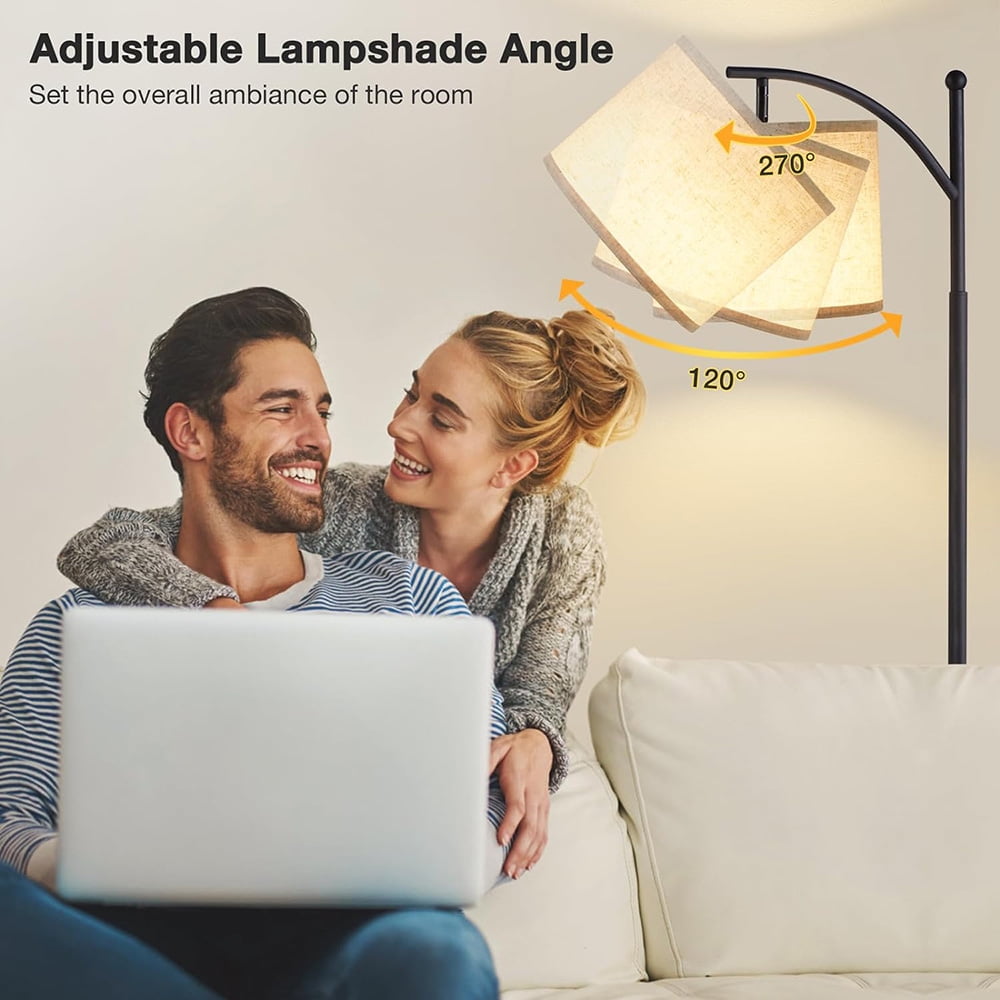 SERBASIC Floor Lamp for Living Room, Tall Standing Floor lamp with Remote Control works with Alexa and Google Assistant WiFi App, Heavy Duty Stepless Dimmable Floor Reading Lamp
