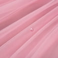 thumbnail image 6 of Uhnice Flower Girl Dress Satin V-Back Ball Gown for Wedding Party with Bowknot (Pink, 4-5T/110), 6 of 7