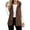 Brown, variant on XUNKUSGA Womens Vest Winter Thick Warm Sherpa Fleece Lined Hooded Vest Women Cozy Warm Plush Full Zip Sleeveless Jacket Soft Cotton Mid‑Length Casual Outerwear with Pockets,Brown,Size S