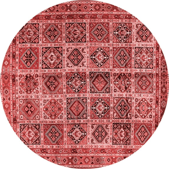 Ahgly Company Indoor Round Persian Red Traditional Area Rugs, 7' Round