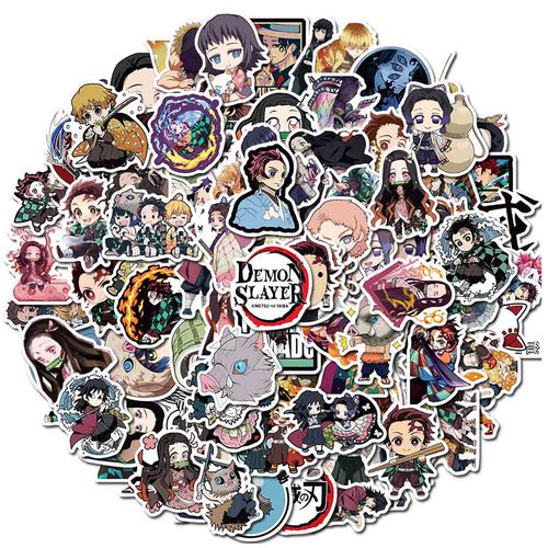 50 pcs demon slayer anime stickers kettle bottle stickers for girls and boys walmart com