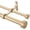 Light Gold-36-72", variant on Matte Black 36-72" Telescoping Double Curtain Rod Set