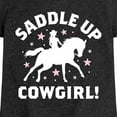 thumbnail image 3 of Instant Message - Saddle Up Cowgirl - Toddler And Youth Girls Short Sleeve Graphic T-Shirt, 3 of 6