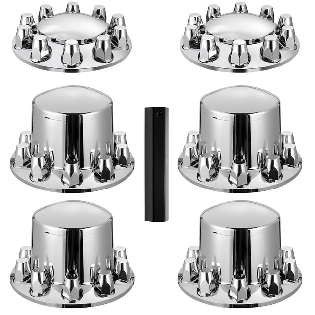 Cubiertas para cubos de semirrueda, cubierta de eje tipo domo VEVOR para semirremolques
