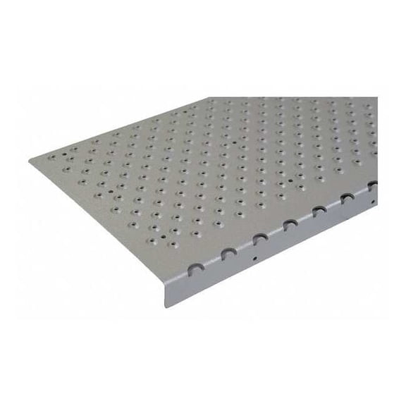 Handi Treads Stair Nosing Aluminum Gray, 30 in W x 1/4 in Thick NSN129030GY0