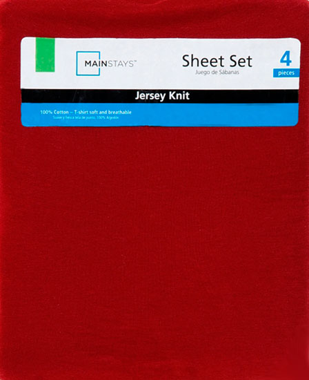 Mainstays Jersey Knit Sheet Set, 4 Piece - image 2 of 2