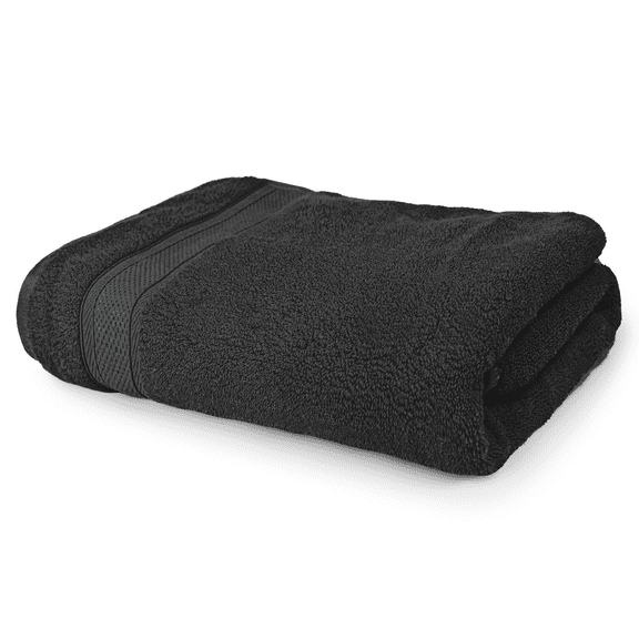 MoNiBloom 35"x70" Oversized Bath Sheet, 100% Cotton GSM 600 Bath Towel for Bathroom, Super Soft, High Absorbent and Quick Drying Towel Luxury Hotel & SPA Towel, Black