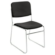 National Public Seating 8600 Series Signature Stacking Chair - Ebony Black