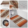 thumbnail image 6 of Burnt Orange Brown Bath Mat 3 Piece Bathroom Rug Set, Farmhouse Vintage Wooden Non Slip Bath Rug Contour Mat and Toilet Lid Cover, Absorbent Shower Mats Soft Bath Rugs and Mats Sets, 6 of 8