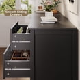 thumbnail image 5 of Gizoon Wooden 7-Drawer Dresser for Bedroom, Black, 5 of 10