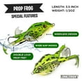 thumbnail image 4 of LUNKERHUNT Bass Fishing Lures Kit (3-Pack) - 2 Prop Fish Lures and 1 Prop Frog Lure | Best Topwater Fishing Bait, Weedless Hooks Hollow Realistic Body, 4 of 7