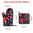 thumbnail image 2 of Sikiie Variety Of Fruits And Berries Oven Mitts and Pot Holders, Silicone Oven Gloves, Heat Resistant Oven Mitts 4Pcs Set, 2 of 6