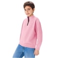 thumbnail image 4 of Mercatoo Teen Boys Long Sleeve Shirts Quarter Zip Pullover Sweatshirt Kids Trendy Fall Athletic Jacket Youth Half Zip Up Hoodie, 4 of 9