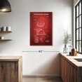 thumbnail image 3 of Elephant Stock Firefighter Helmet Patent Wall Art - Vertical Canvas Wall Art - Living Room Wall Decor - Profession Canvas - White And Black Decor - 24" x 36", 3 of 8