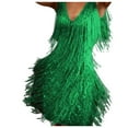 thumbnail image 2 of Femmes des Années 1920 Pompons Sangles Robe Cocktail Parti Franges Costume Flapper Robes - Été Épargne Dégagement, 2 of 5