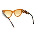 thumbnail image 4 of Thick Bevel Horned Oversized Cat Eye Fashion Sunglasses Brown Tortoise - Brown, 4 of 4