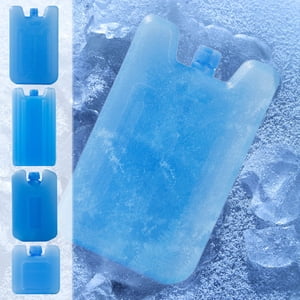 Xuniizn Ice Packs for Cooler - Cooler Ice Packs (Plastic): Reusable Freezer Blocks Small Reusable Ice Packs for Coolers Blue