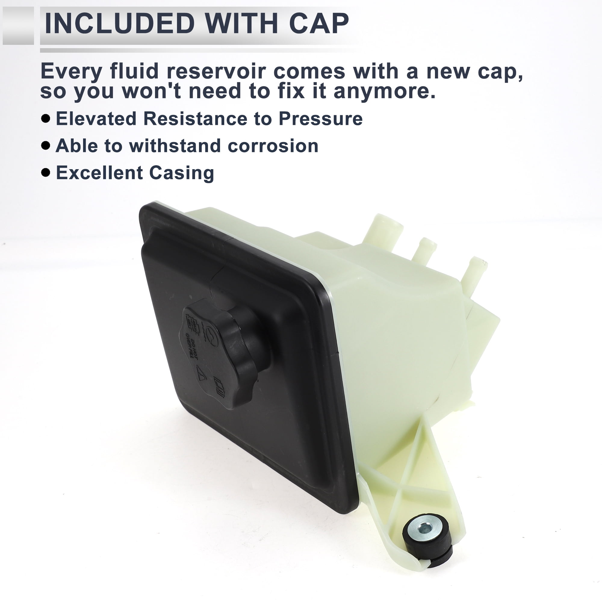 Unique Bargains Power Steering Reservoir for Ford F250 1998-2012