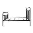 thumbnail image 4 of 1:12 cama en miniatura, casa de muñecas, decoración de dormitorio, muebles de casa de muñecas, marco de Metal, cama para dormitorio, accesorios de Negro, 4 of 8
